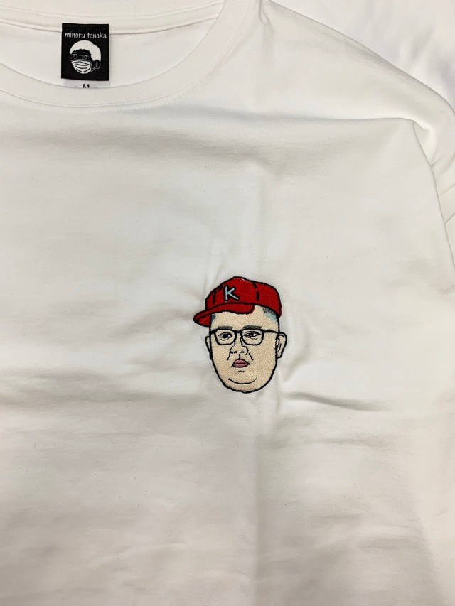 キムキャップ坊や赤Tシャツwhite