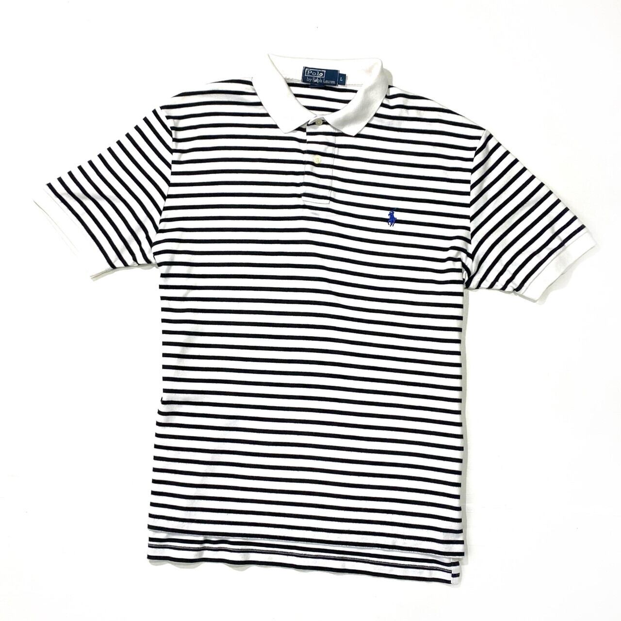 Polo By Ralph Lauren ラルフローレン ボーダー ポロシャツ メンズl 古着 ホワイト ブラック 白 黒 ポロシャツ Cave 古着屋 公式 古着通販サイト Polo By Ralph Lauren ラルフローレン ボーダー ポロシャツ メンズl 古着 ホワイト ブラック 白 黒 ポロシャツ Cave 古着屋 公式 古着通販サイト