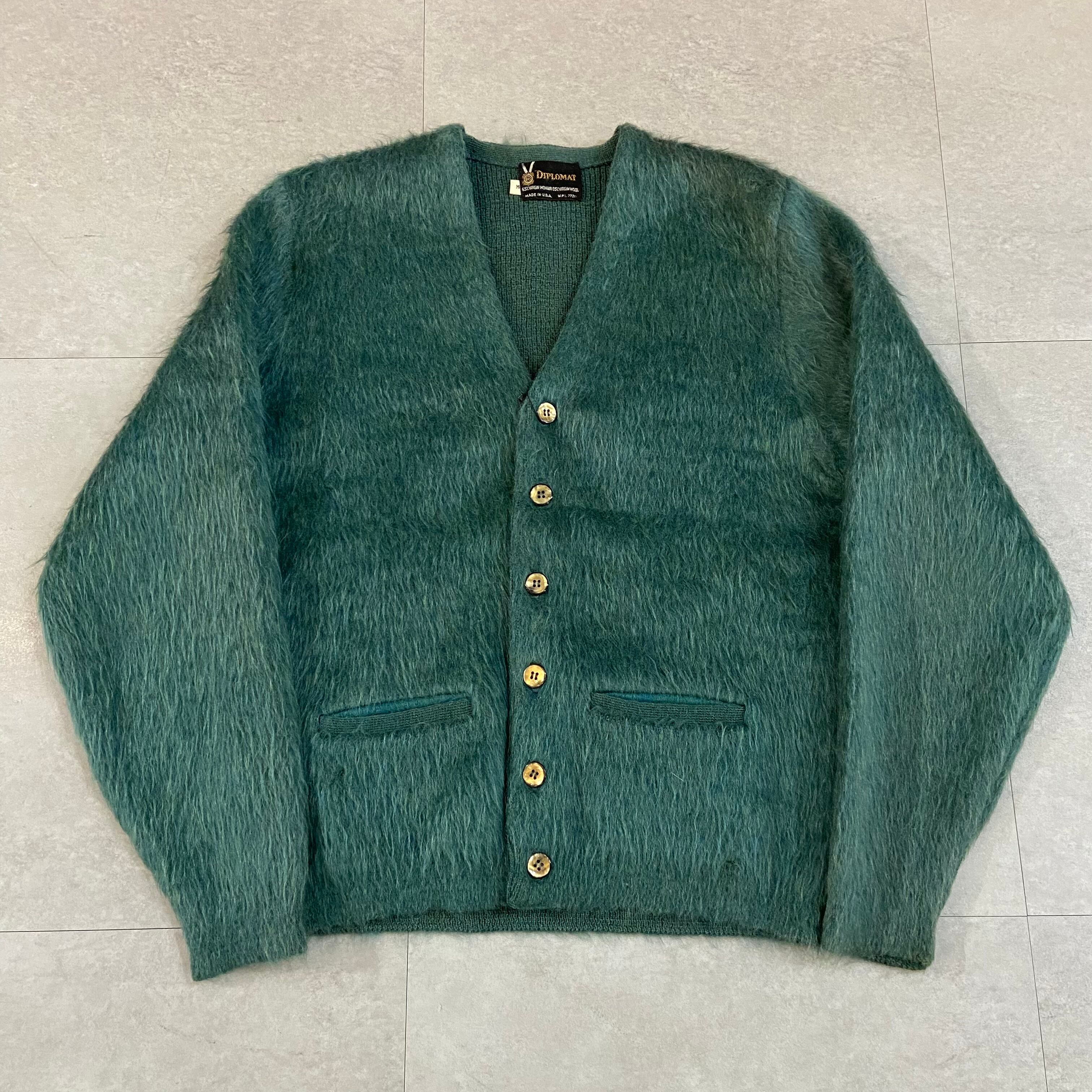 60年代 USA製 【DIPLOMAT】モヘアカーディガン ニット セーター