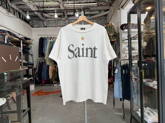 SAINT MICHAEL HEART SAINT T-SHIRT SM-A23-0000-005 WHITE LARGE 67327