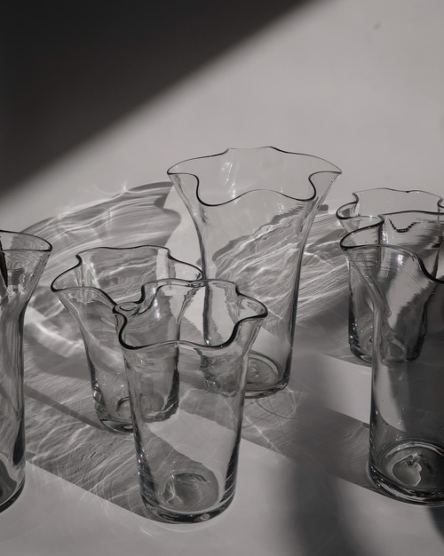nami-nami glass vase - 2 size