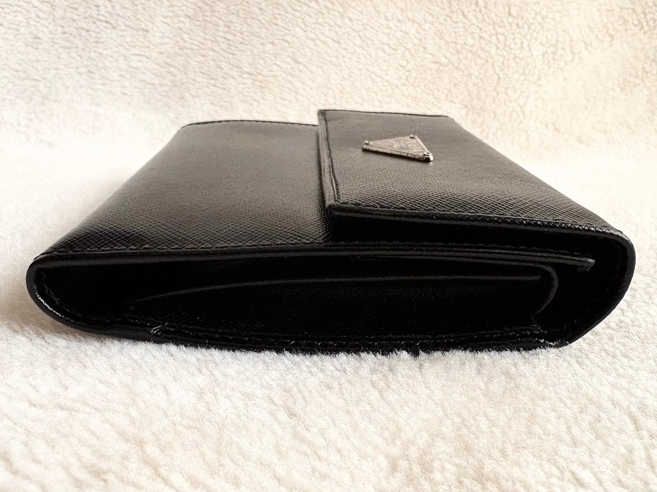 PRADA Saffiano M170A leather wallet BLACK MADE IN ITALY | AFTER DARK