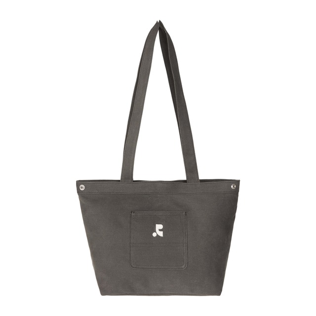 [rest & recreation] RR WASHED COTTON SHOULDER BAG - CHARCOAL 正規韓国ブランド 韓国ファッション 韓国代行 rest recreation レストアンドレクリエーション restrecreation