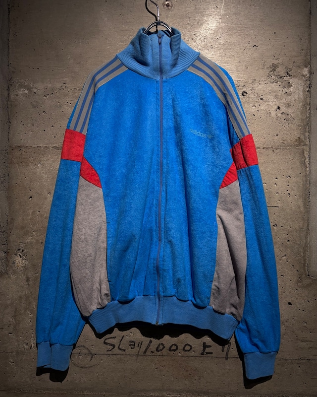 【Caka】70's~80's "adidas" French Vintage Rare Fabric Track Jacket