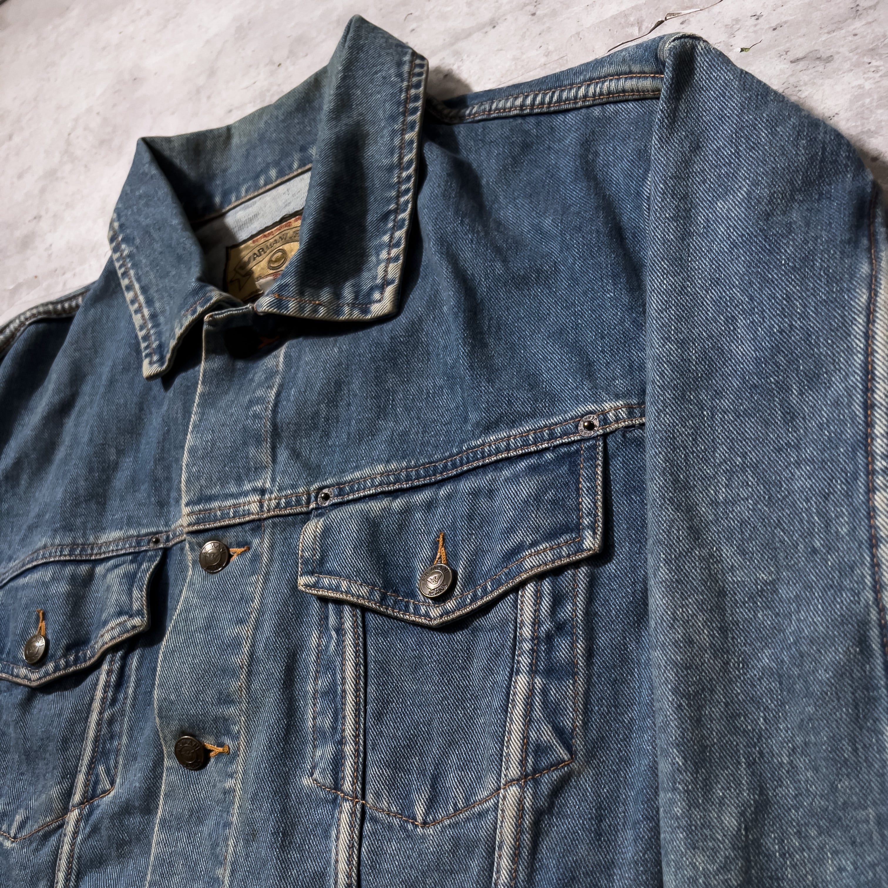 90s “ARMANI jeans” denim jacket made in Hong Kong 90年代