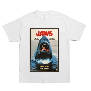 Jaws Poster  S/S Tee  (white)