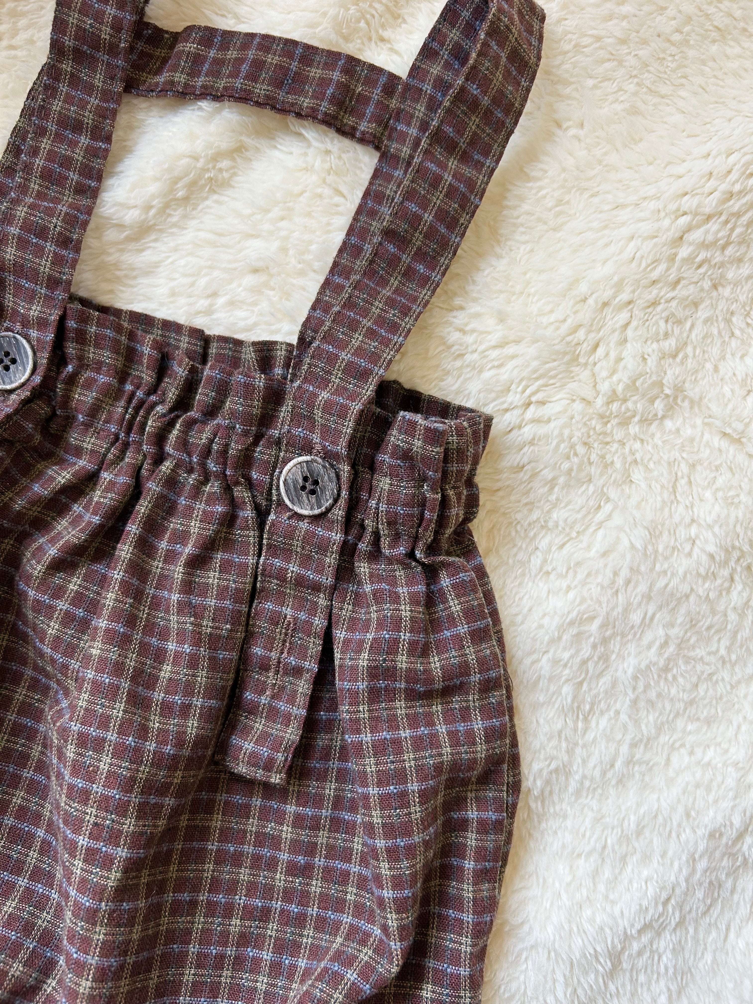 限定【即納】シークレットチェックロンパース / mimimarket