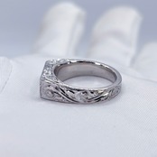 【受注販売】Engraved Signet Ring - Silver -