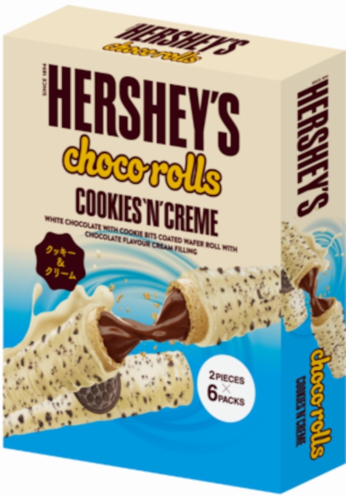 ハーシー　チョコロール　クッキー＆クリーム2P×6袋入り