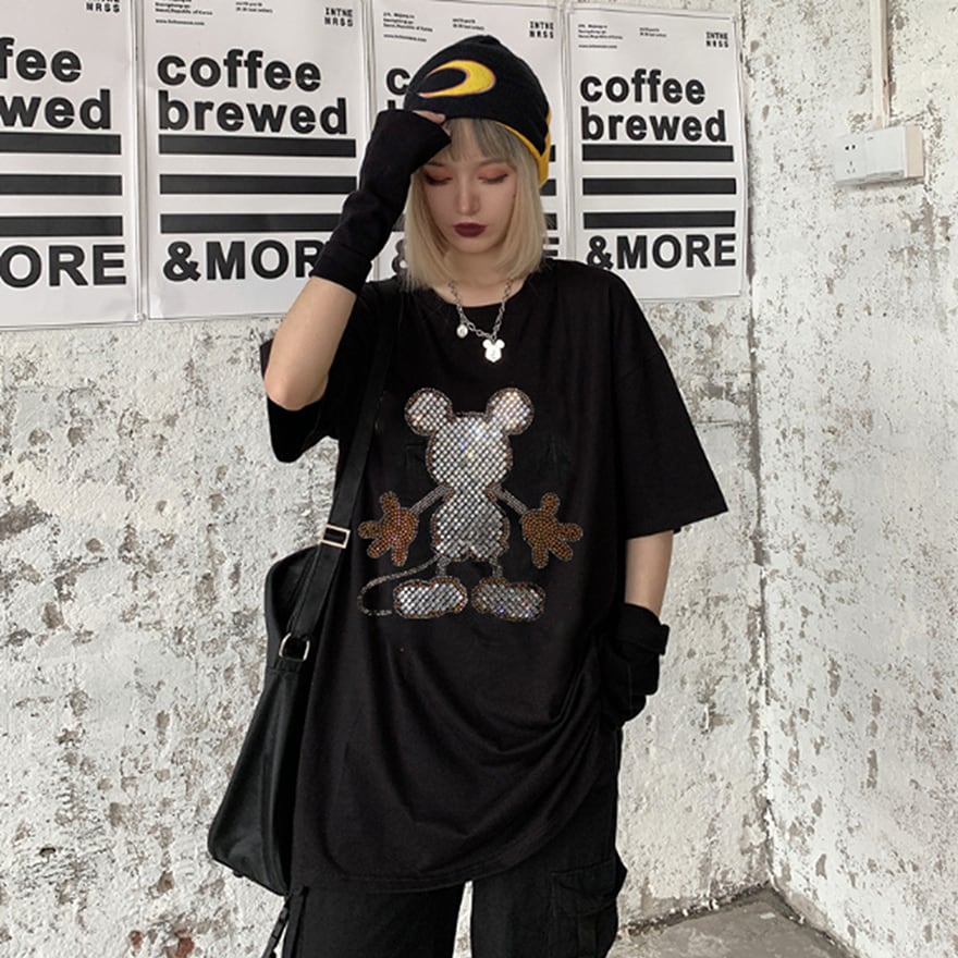 【新品】sadie サディ　美月プロデュース　 バンド　Tシャツ　ロック　地雷 新品・Fサイズ】sadie サディ バンド Tシャツ ロック 地雷 FC