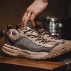 Mesh Panel Thick Sole Low-Cut Sneakers ◇2color H0686