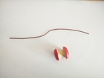 コットン製のひも　BIGサイズリンゴキーホルダー用　送料込