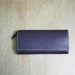 かぶせの定番長財布 / wallet ネイビー