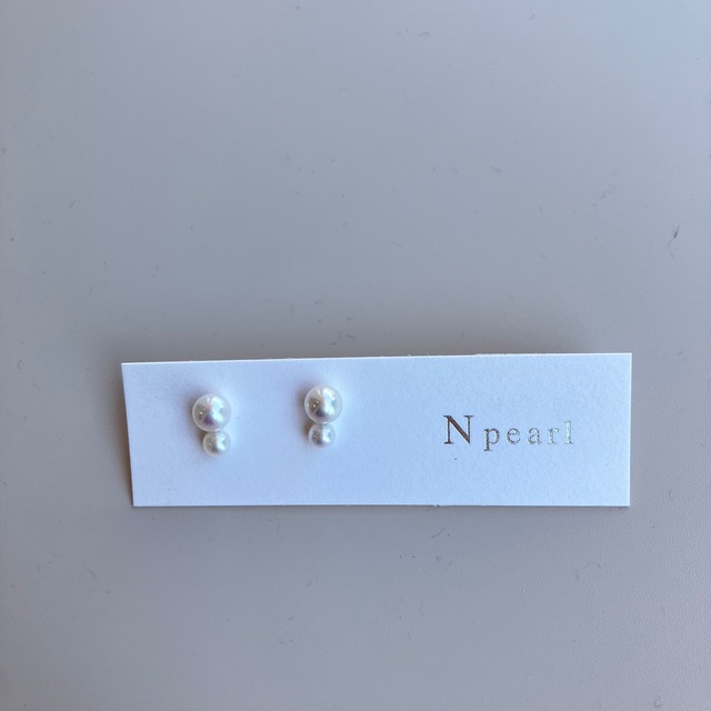 愛媛宇和島産 本真珠　パールピアス　 Npearl