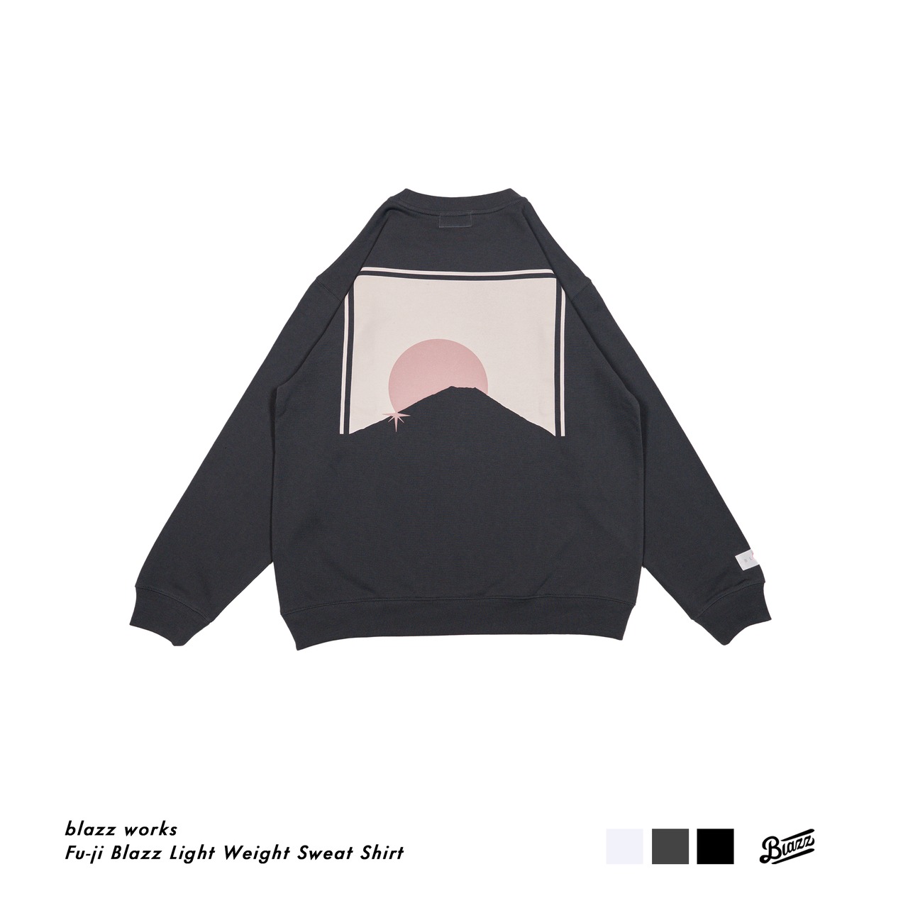 Fu-ji Blazz Light Weight Sweat Shirt [Charcoal]