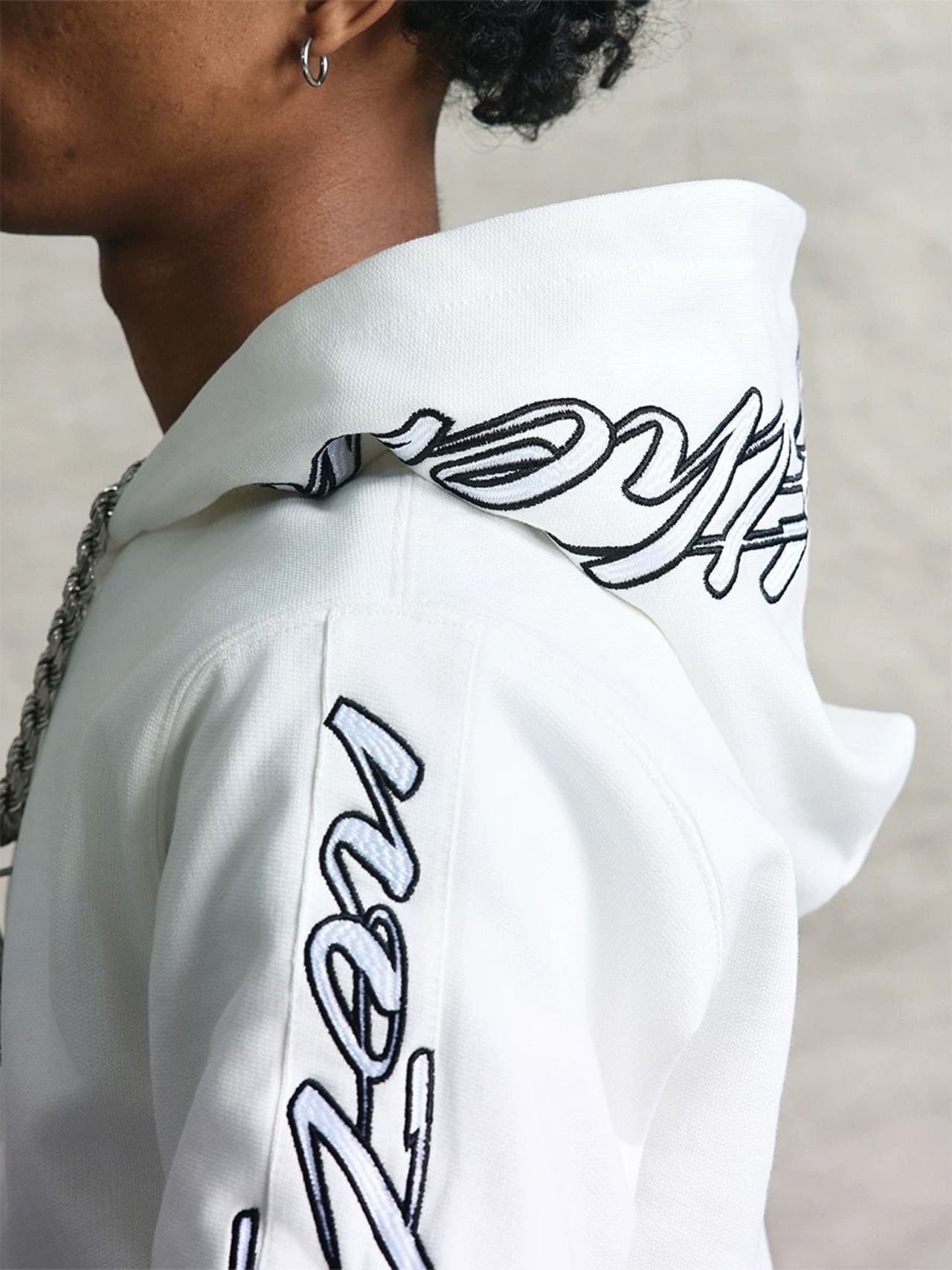 VAKA logo line zip hoodie - 6