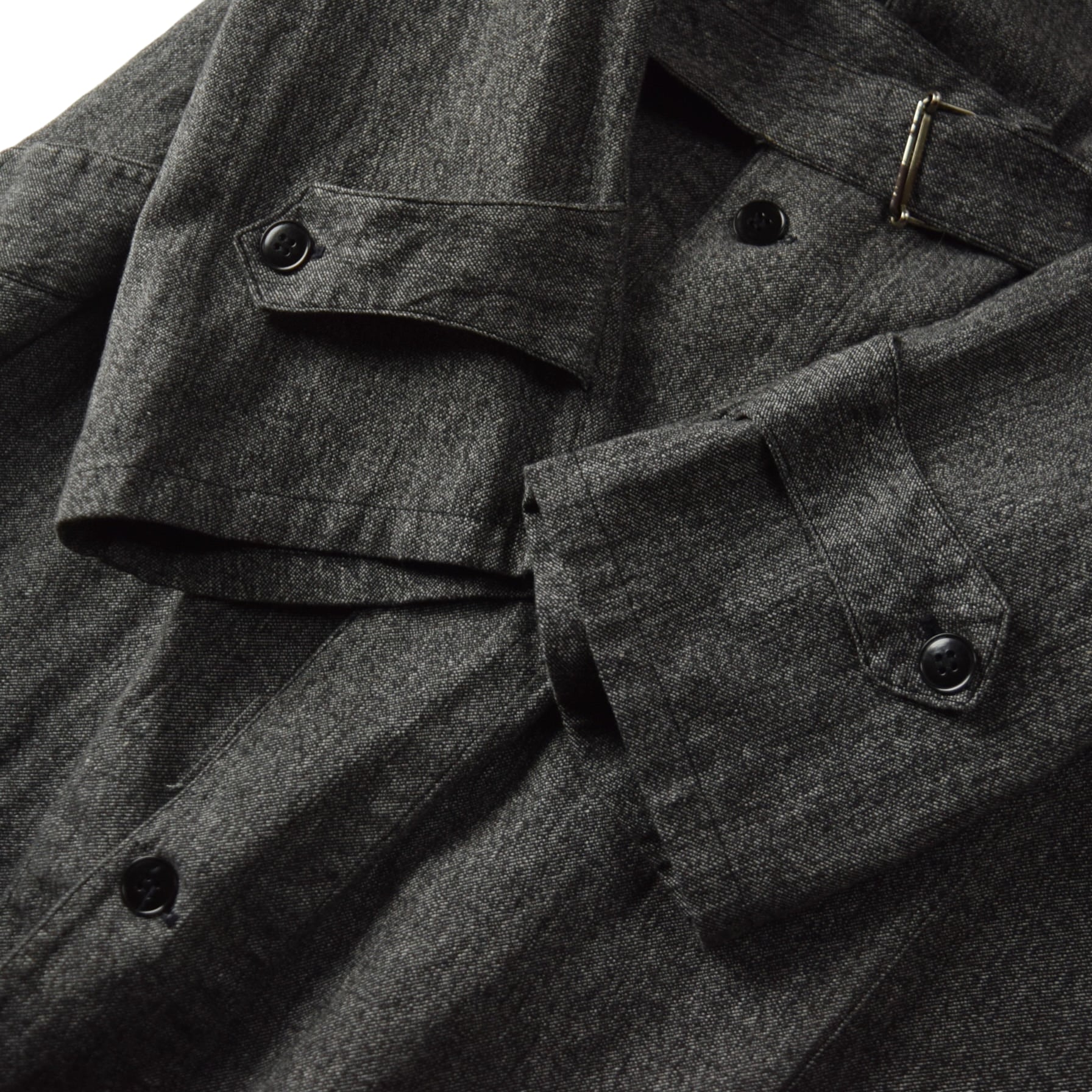 50s vintage black chambray coat 黒シャン USA