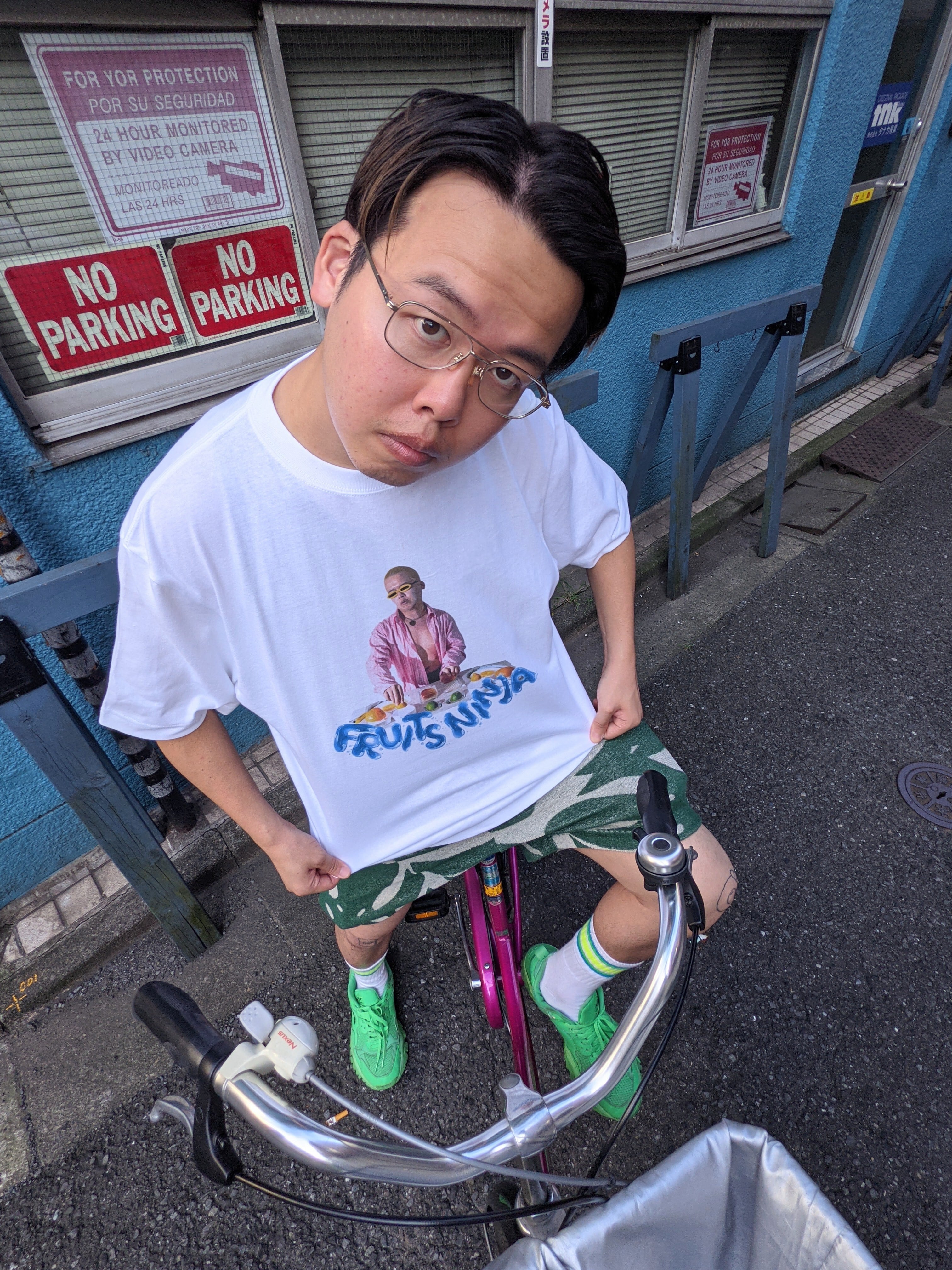 "ぼく脳 × 深緑" FRUITS忍者 tee