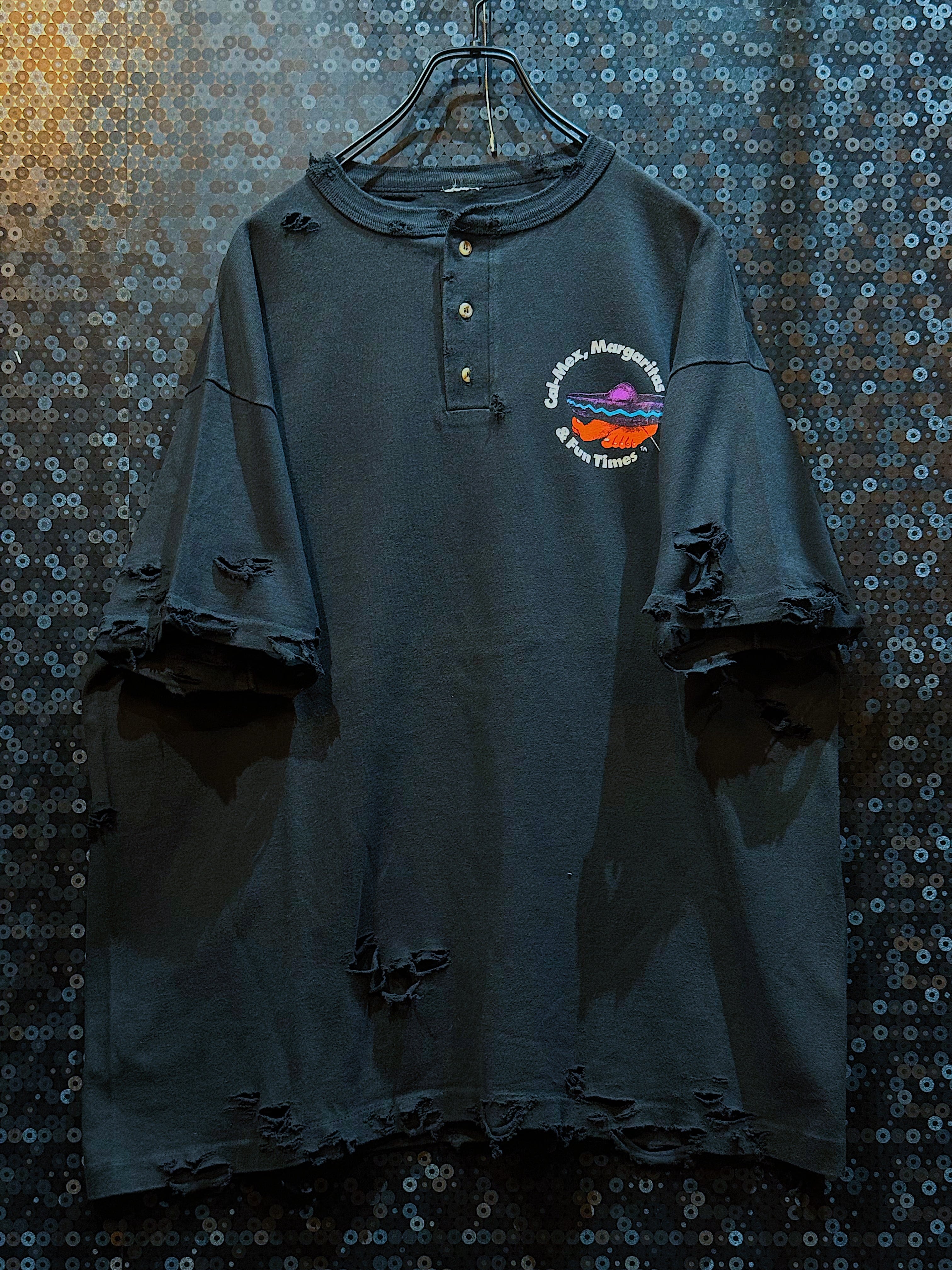 【ÆIEM】"Nacho Mama’s Burritos"vintage “Cal-Mex, Margaritas & Fun Times"boro T-shirt