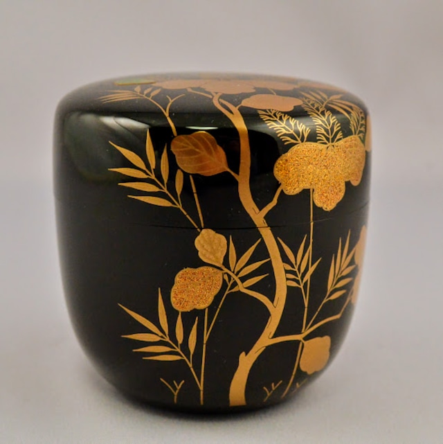 ふるさと納税 送料込【逢絢亭】茶道具 共箱入り 坂下雄峰 真塗 出世柳