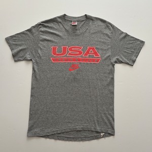-VINTAGE- USA製 NIKE TRUCK&FIELD T-SHIRTS -GREY- [L]