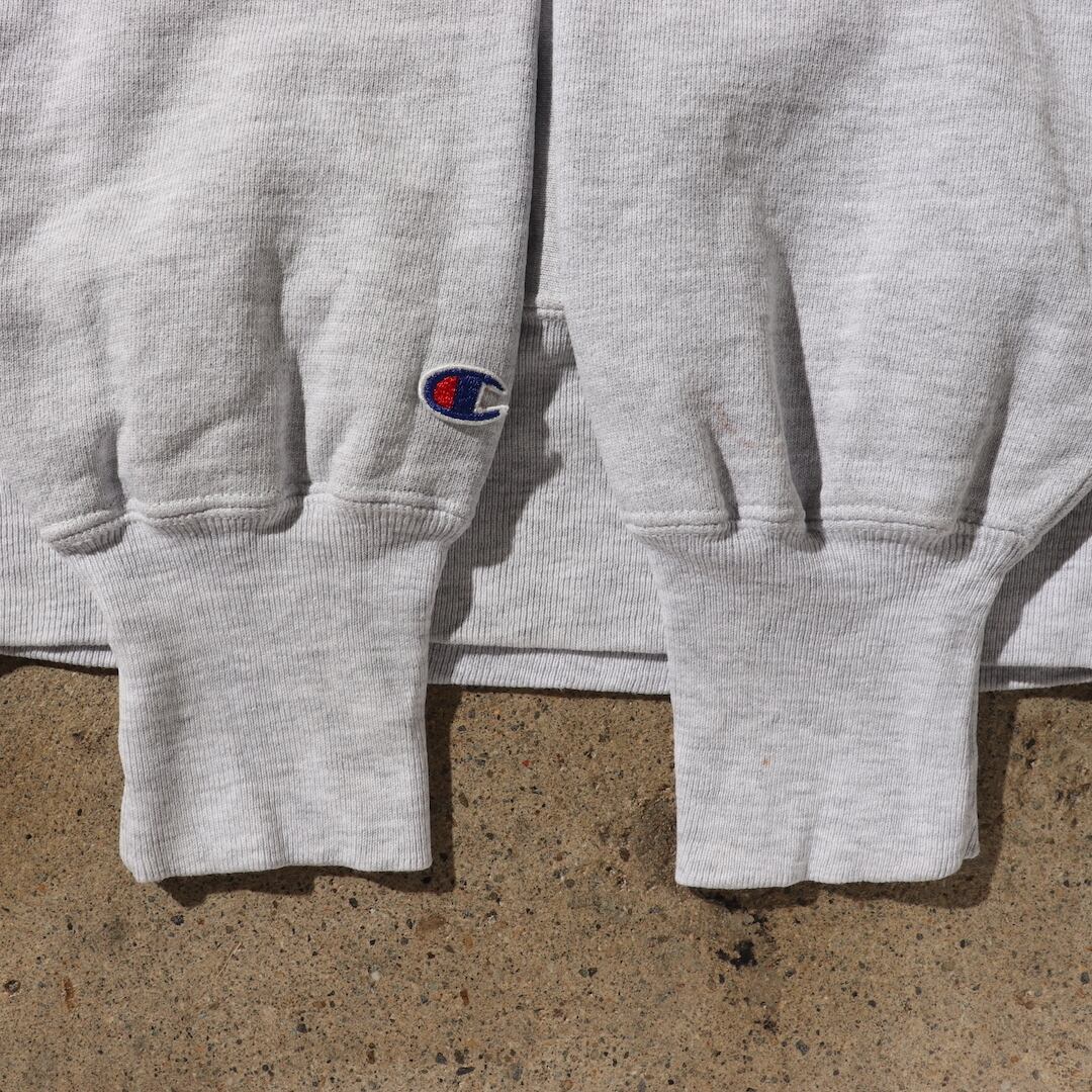 90s XL 両面 デカロゴ リバースウィーブ グレー スウェット 