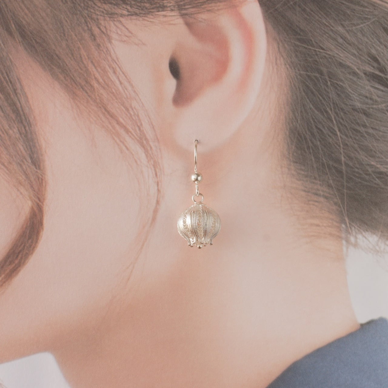 スズラン ピアス / 銀線細工 | マルタフィリグリー | マルタ直輸入の銀