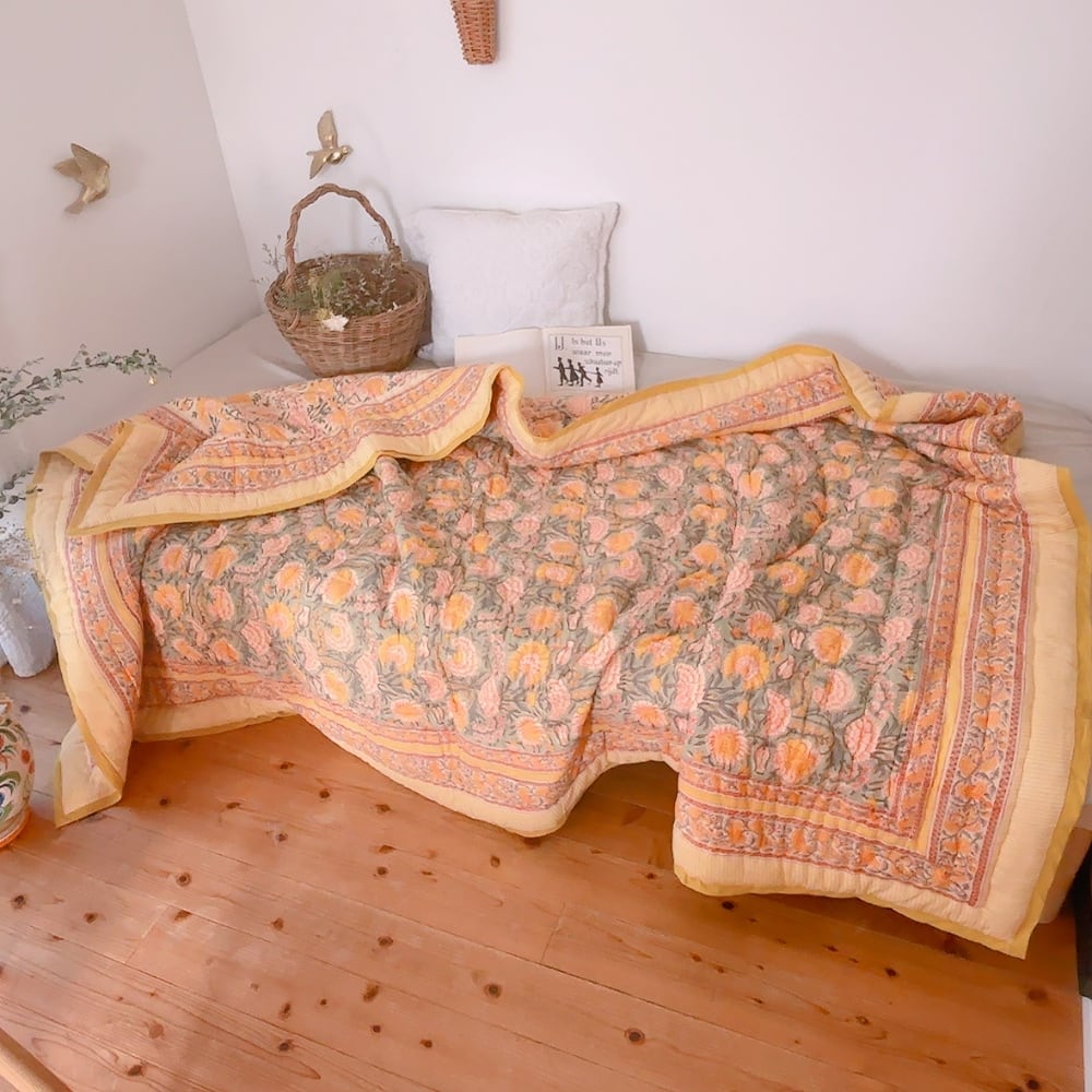 綿入りキルト | ブロックプリントキルト専門店 KUUP / カンタキルト