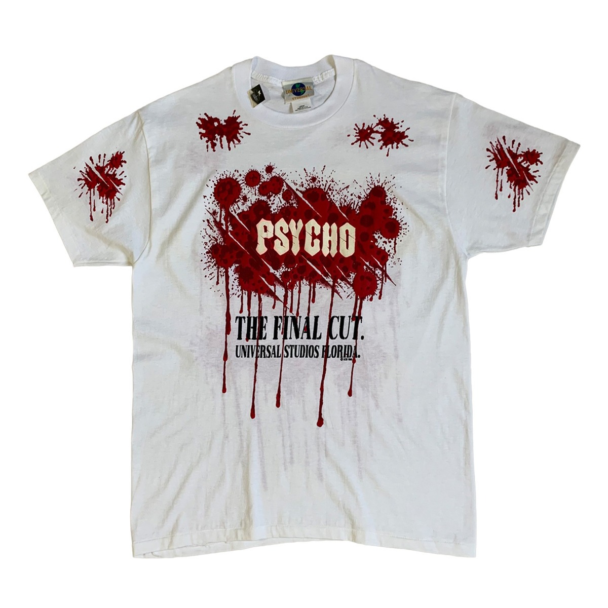 UNIVERSAL STUDIOS PSYCHO THE FINAL CUT T-SHIRT SIZE L (DEADSTOCK 