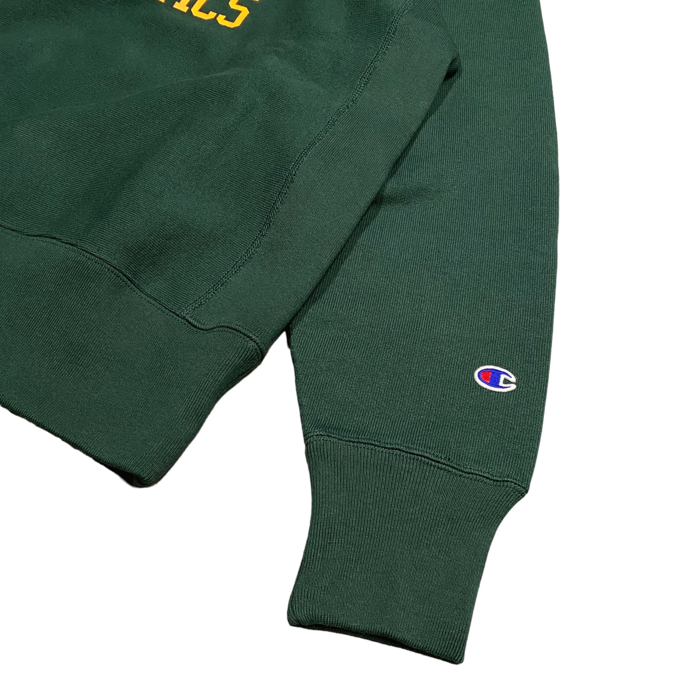 Champion Reverse Weave Crew Neck Sweat Shirt - ボトルグリーン ブラック L XL（チャンピオン  リバースウィーブ クルーネック スウェットシャツ）