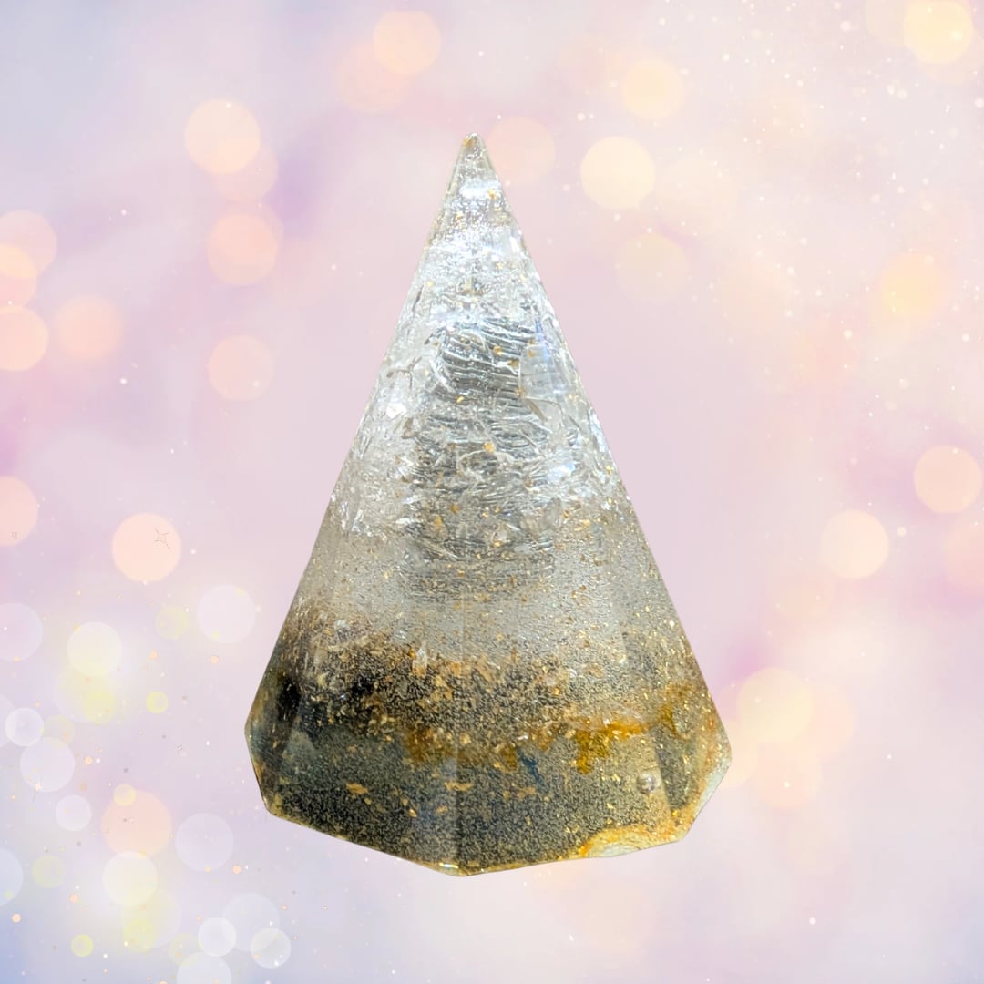 一点もの】私に戻るオルゴナイト八角錐（インディゴ） | 幸せ運ぶCOOの店