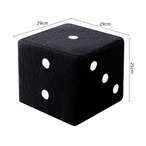 スツール 椅子 リビング 玄関 ラージサイズ 25cm サイコロ 置物 ダイス フットスツール オットマン ラムスキン ムートン 小型スツール