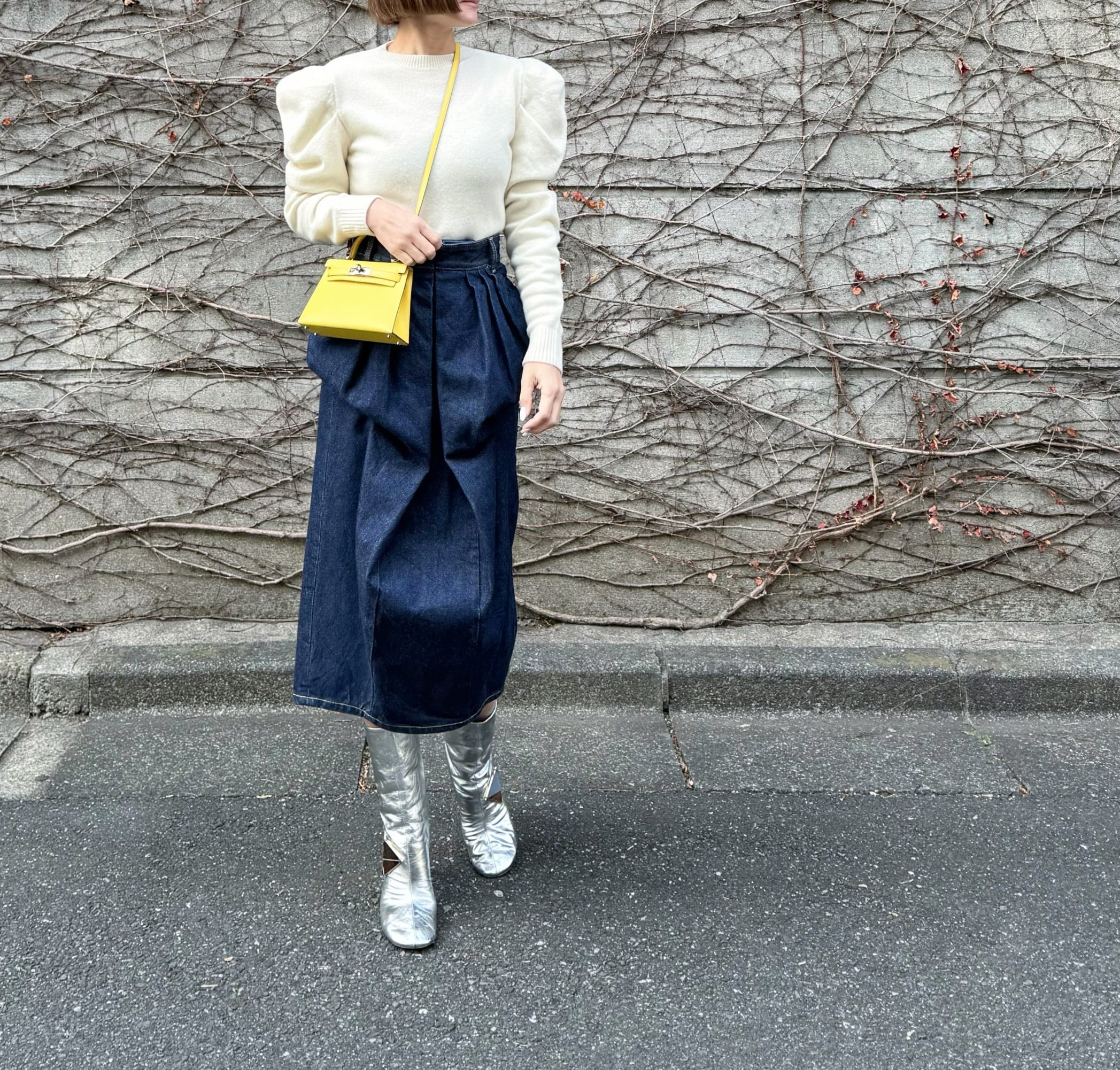 ポワンニットプルオーバー Nicole ホワイト | Cygne 