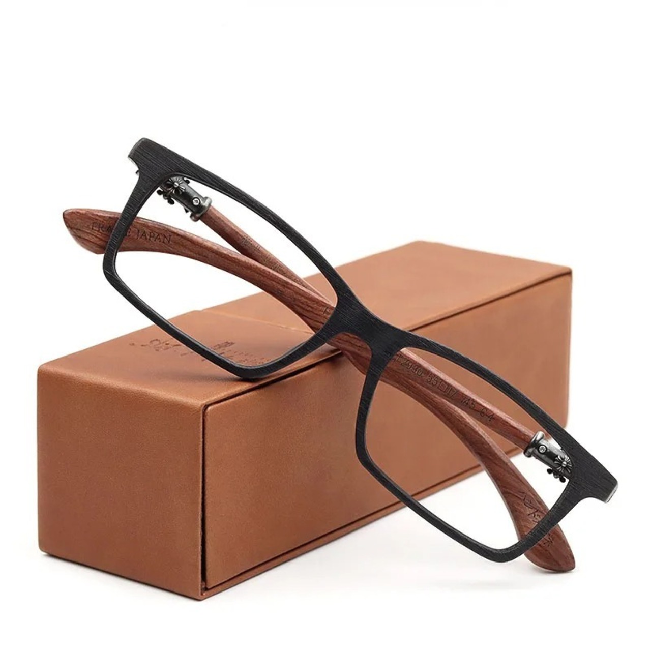 Wood Temple Glasses -square- / ウッド テンプル メガネ -スクエア-　