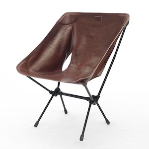 【kawais】 leather chair seat<garbon>_dark brown