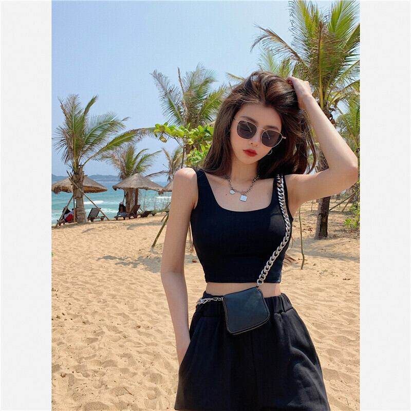 サマーショートクロップドブラックカラーコート 夏物 スクウェア ブラックストロベリース77467064669