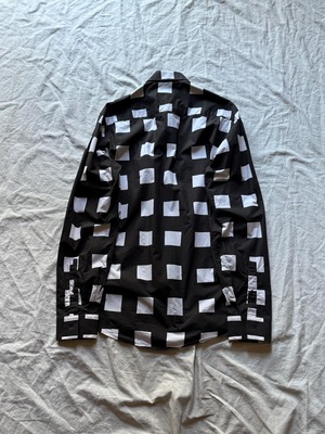 "KENZO" 2000s Block Plaid Pattern Shirt