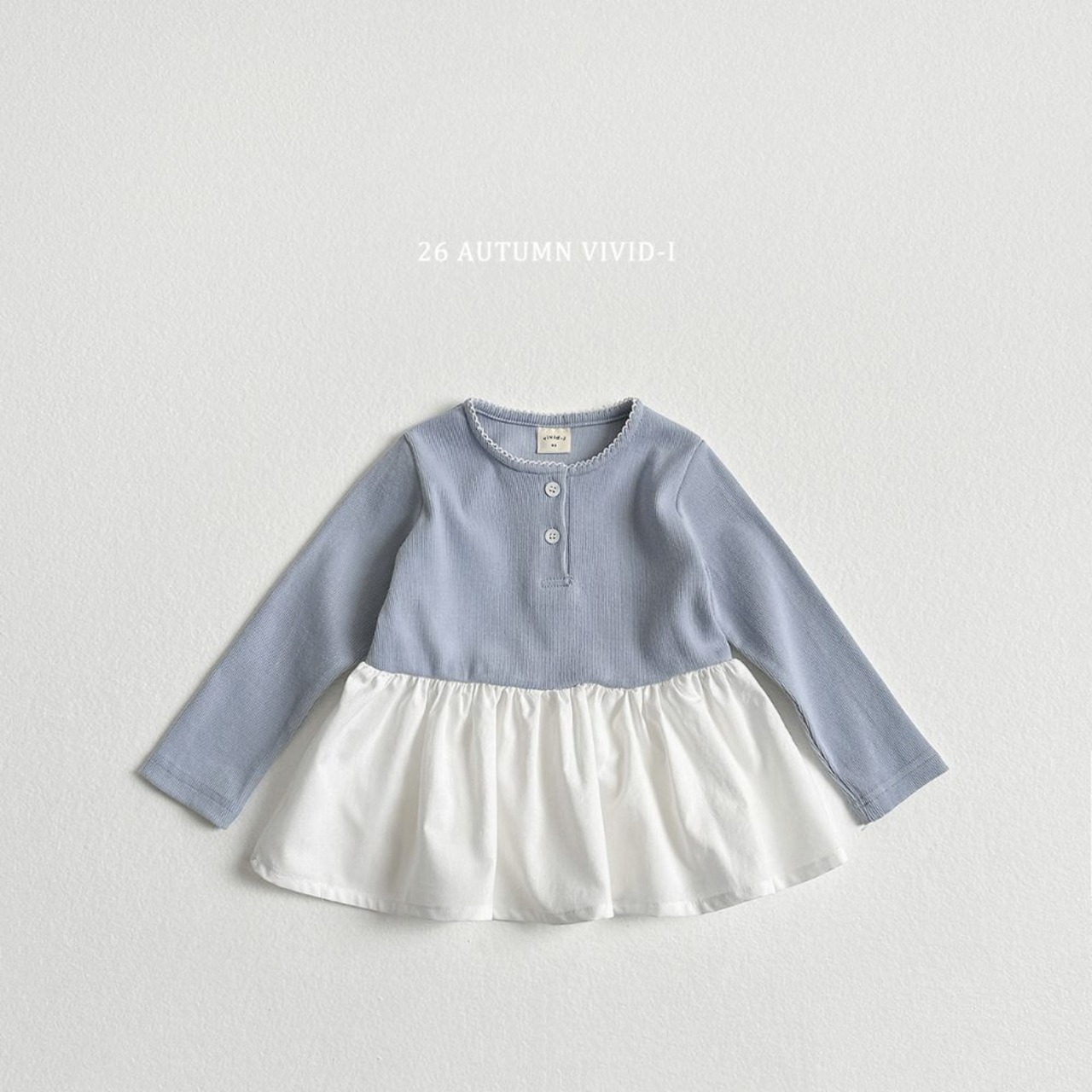 【取寄/韓国直送】VIVID-I ピンコットミニワンピース｜秋服｜韓国子供服｜26/AT