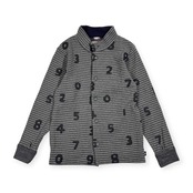 SOU・SOU × le coq sportif 京型友禅 ソウソウ スタンドカラー ボーダー ジャケット XS/グレー メンズ