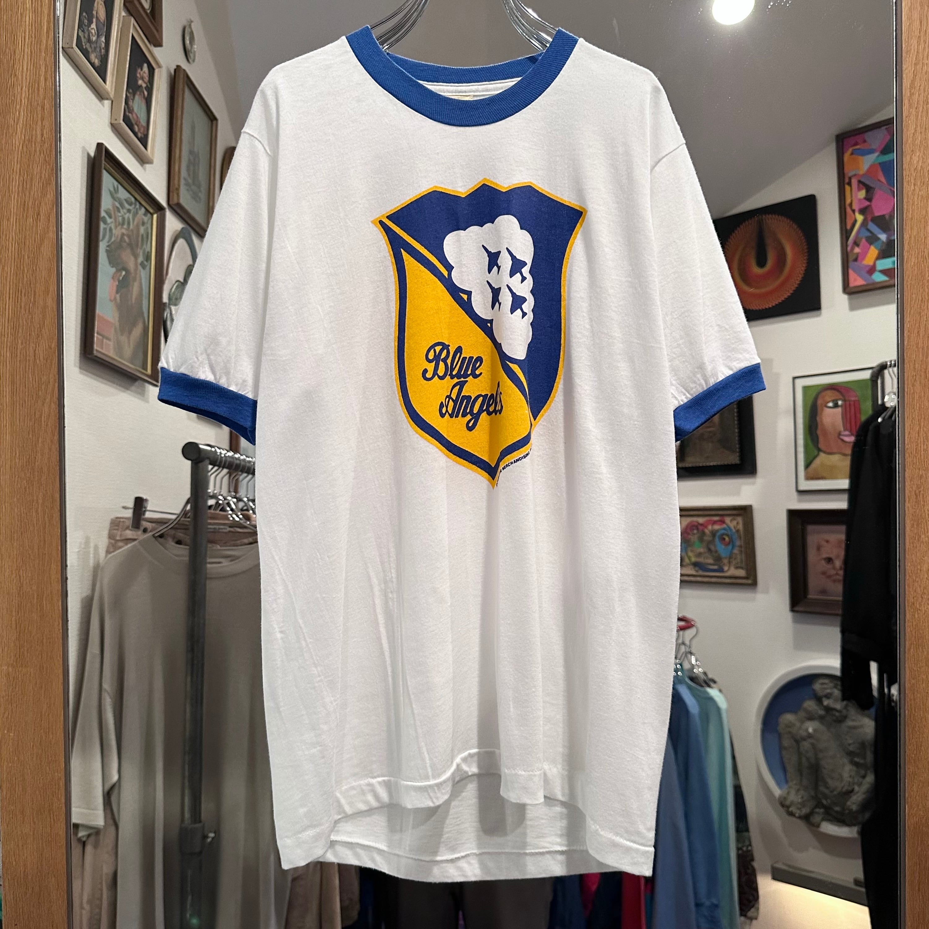 80's アメリカ海軍アクロバット飛行隊 リンガー Tシャツ blue angels