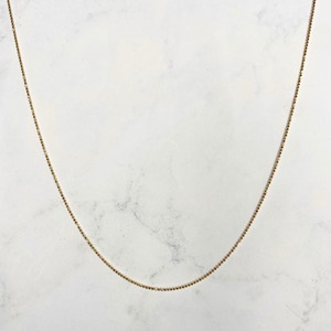 【14K3-44】16inch 14K real gold chain necklace