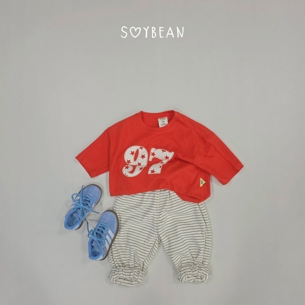 韓国子供服 / 26Autumn / soybean / 97ナンバー Tシャツ / キッズ服 / ジュニア服 / 秋服 *XS~JM*