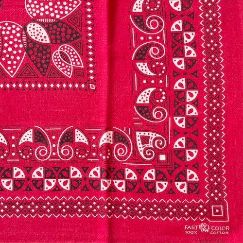 【Good】60s Elephantbrand 上鼻 ヴィンテージ バンダナ