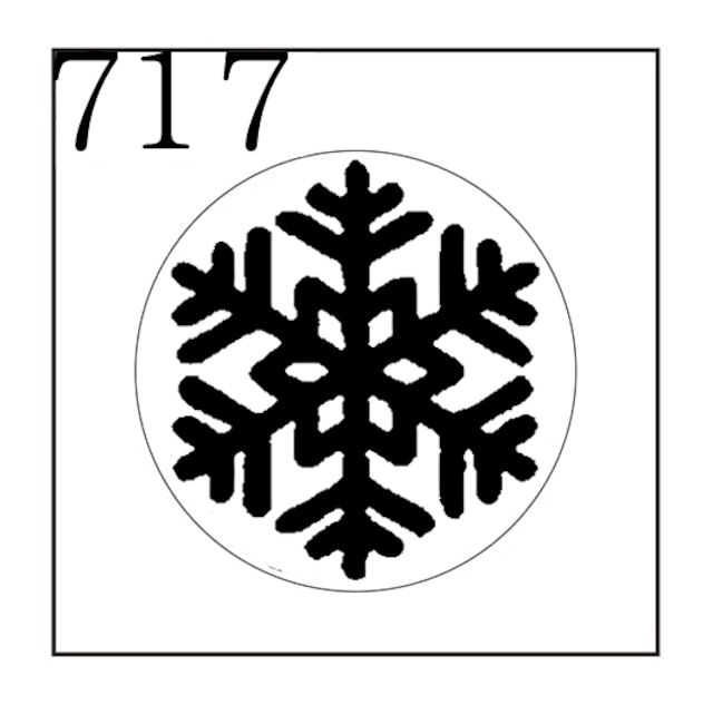 《オーダー品》【シーリングスタンプ／封蝋印】「717／雪の結晶」Snow・スノー・冬