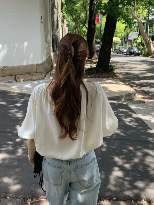 (予約) ounce / More string blouse 2color