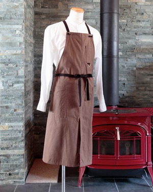 Daily apron 02 BR / デイリーエプロン 02（ブラウン）