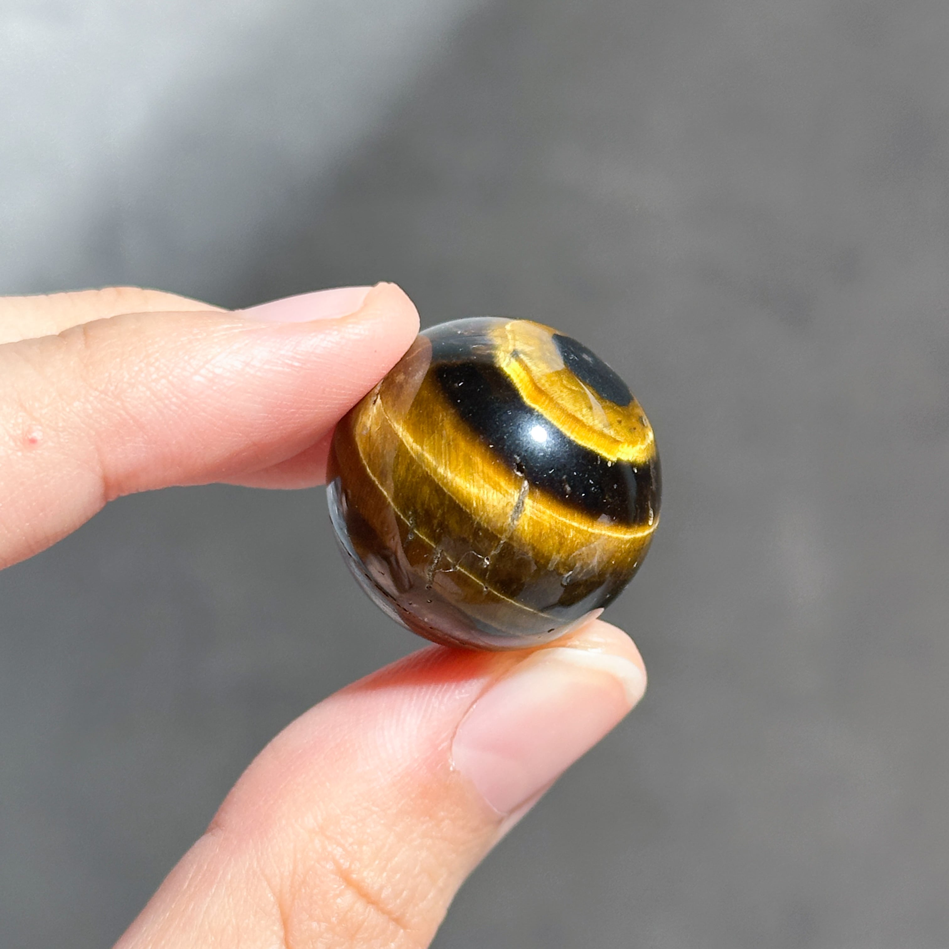 タイガーアイ スフィア（丸玉）53◇ Tiger's eye ◇天然石・鉱物