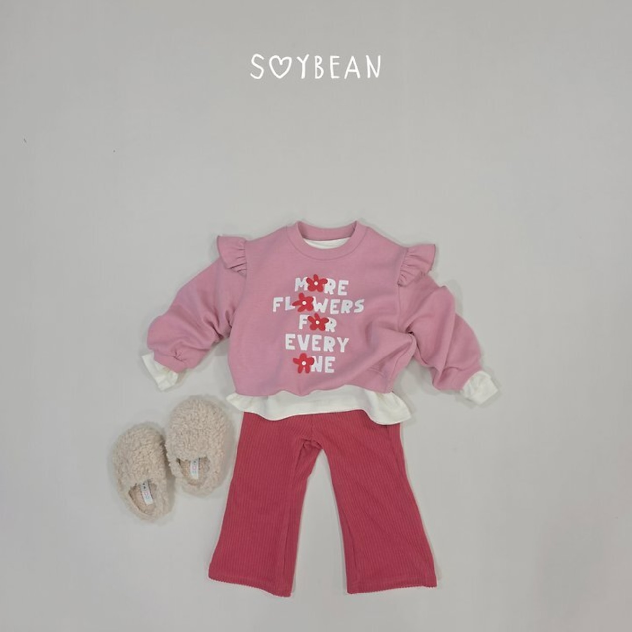 【取寄】SOYBEANフリルフレアパンツ|秋服|韓国子供服| 26/AT