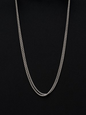 Box Double Chain Necklace