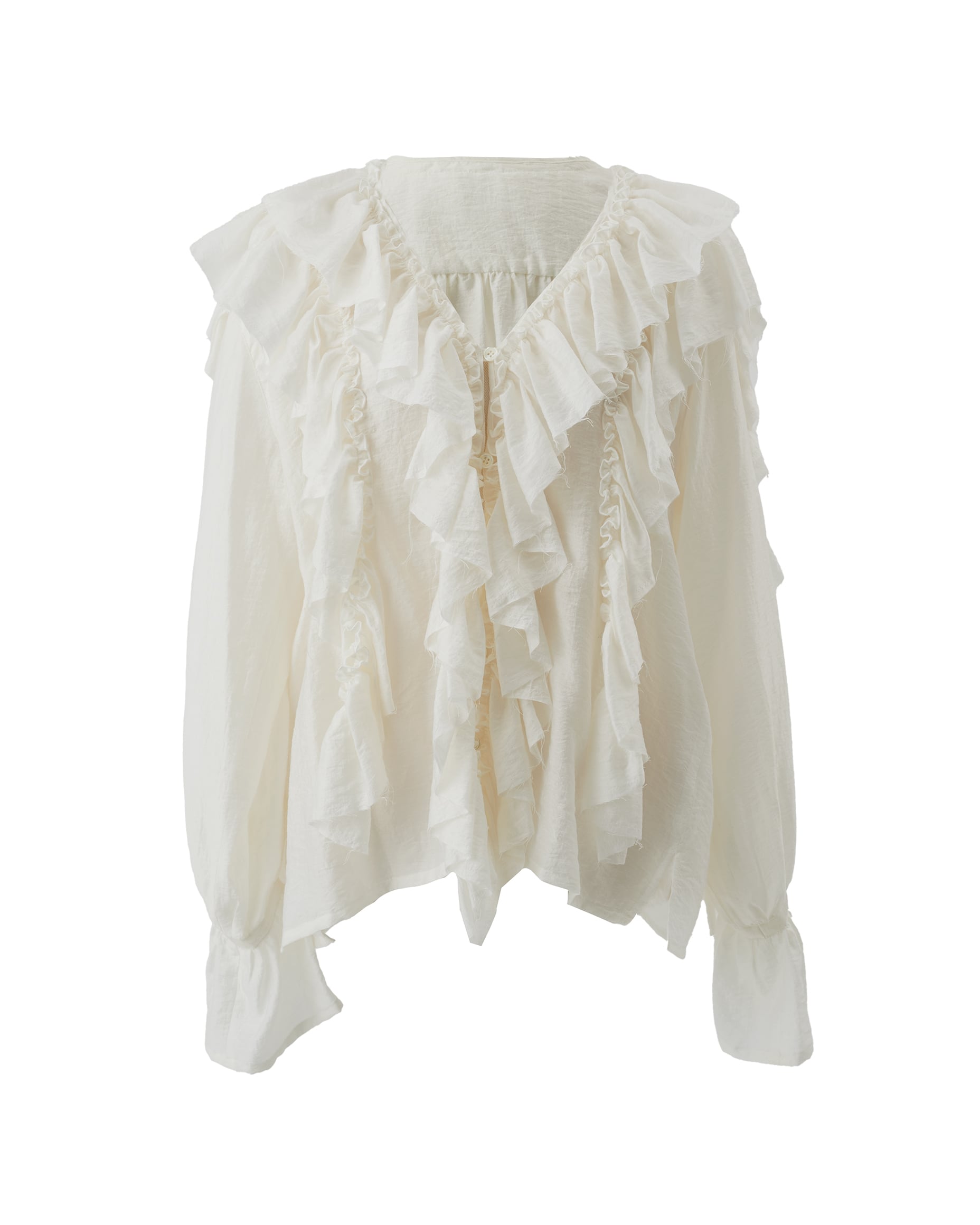 シーニュ　フリルシャツ シーニュ cygne シフォンフリルシャツ